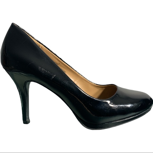 Merona Black Stiletto Patent Leather Shoes - Picture 3 of 9